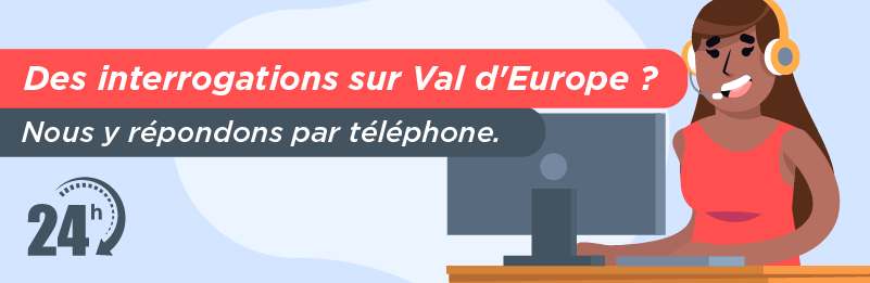 Appeler la assistance technique par téléphone de Val d´Europe