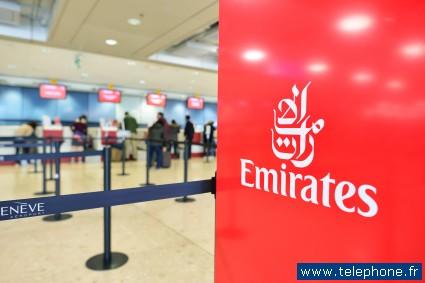 Appeler la assistance technique par téléphone de Emirates