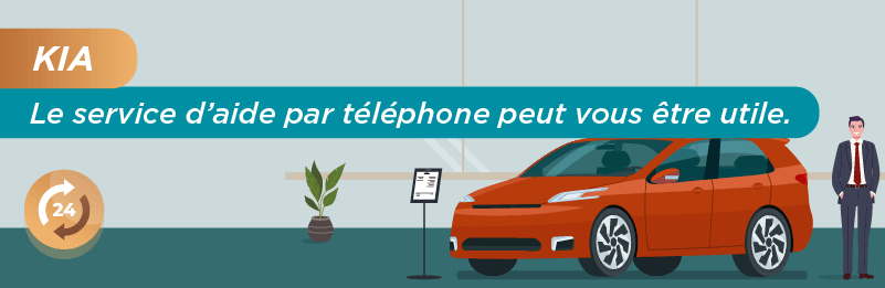 Appeler la assistance technique par téléphone de KIA