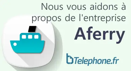 Téléphone pour contacter avec AFerry