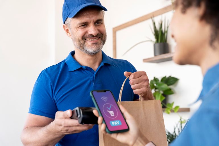 Prise en charge des services de livraison par téléphone 1